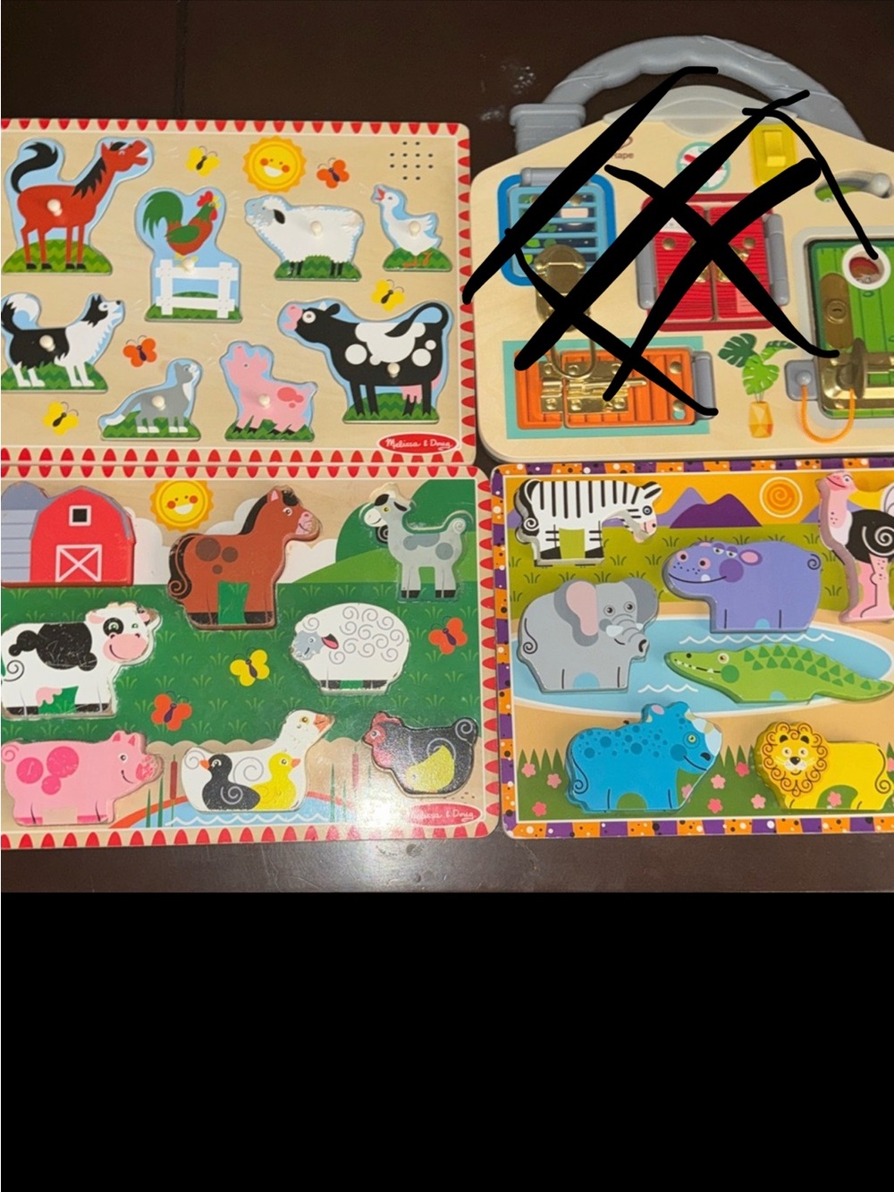 Melissa & Doug Wooden Animal Puzzle Sets (all 4)